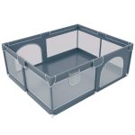 Ophobay Baby Playpen, Playpens for Babies, Extra Large Playyard for Toddler, Portable Kids Activity Center,Sturdy Safety Large Playard with Anti-Slip Suckers and Super Soft Breathable Mesh Dark Grey - Image 3